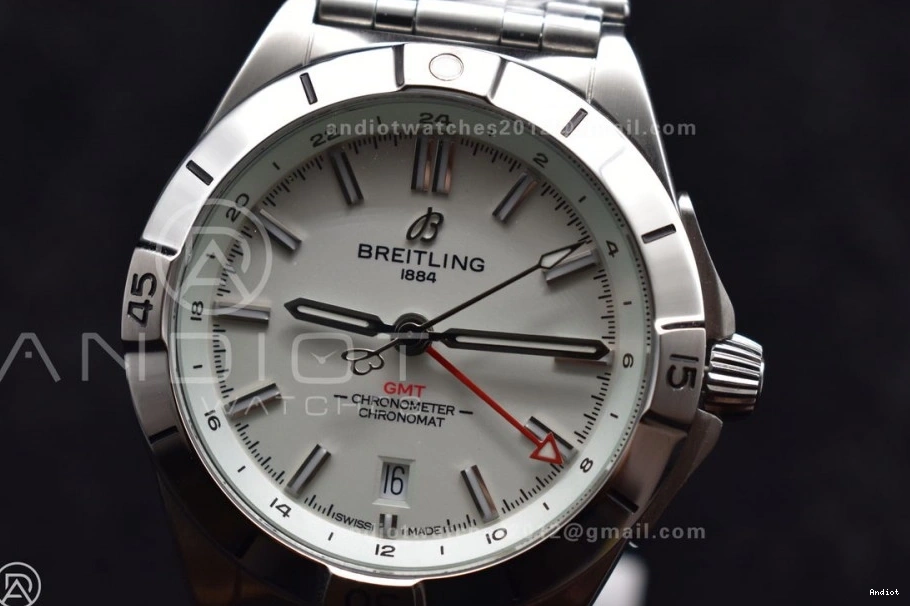 BLS Affordable Factory White Automatic GMT 532 Bracelet 1:1 Chronomat Dial 40mm A Breitling Edition SS On Best 0719